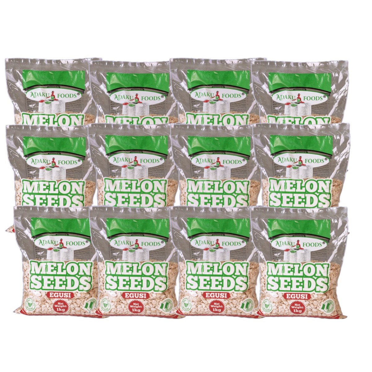 Pack of whole melon seeds 12kg