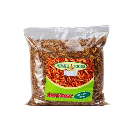 Pack of crayfish 350g each .